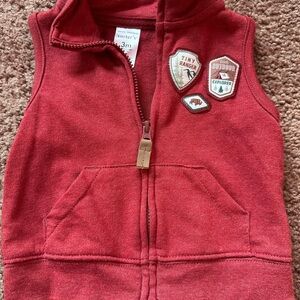 Carter's Red Baby Vest with Adventure Patches